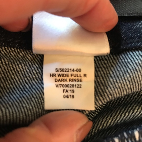 Banana Republic High Rise Wide Leg Jean, 28P dark - Picture 6 of 8